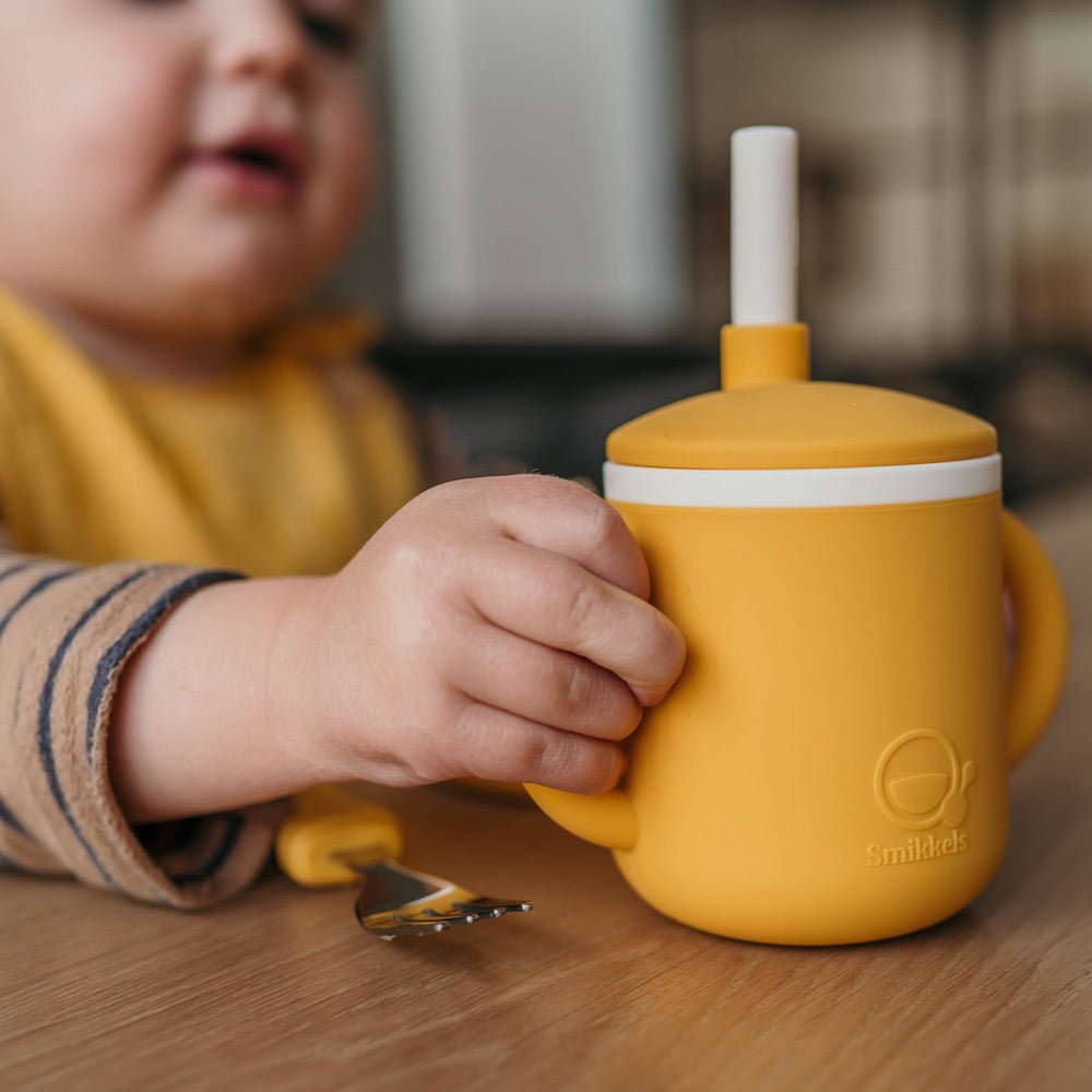 Siliconen kinderbeker met handvatten