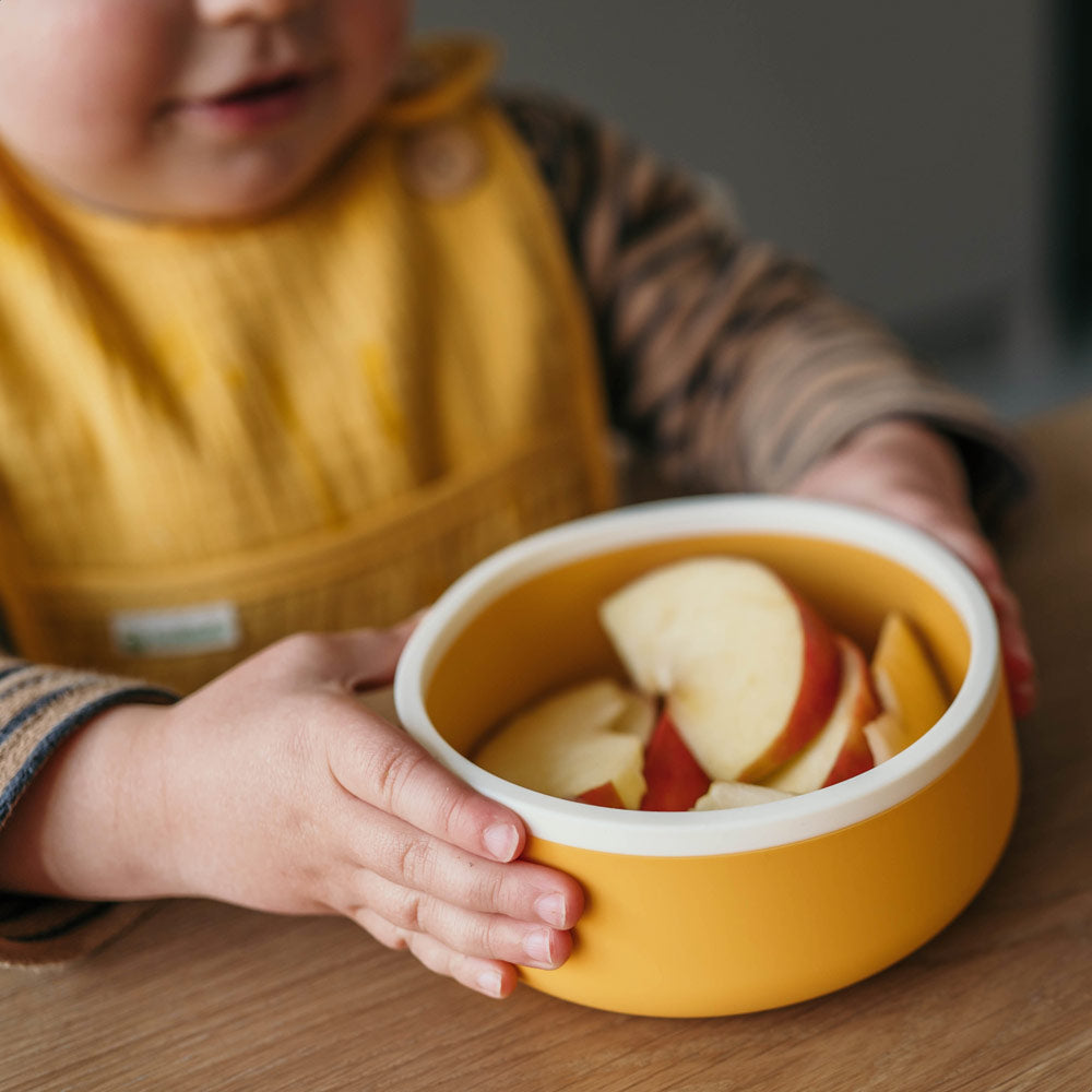 Silicone children’s bowl with spoon