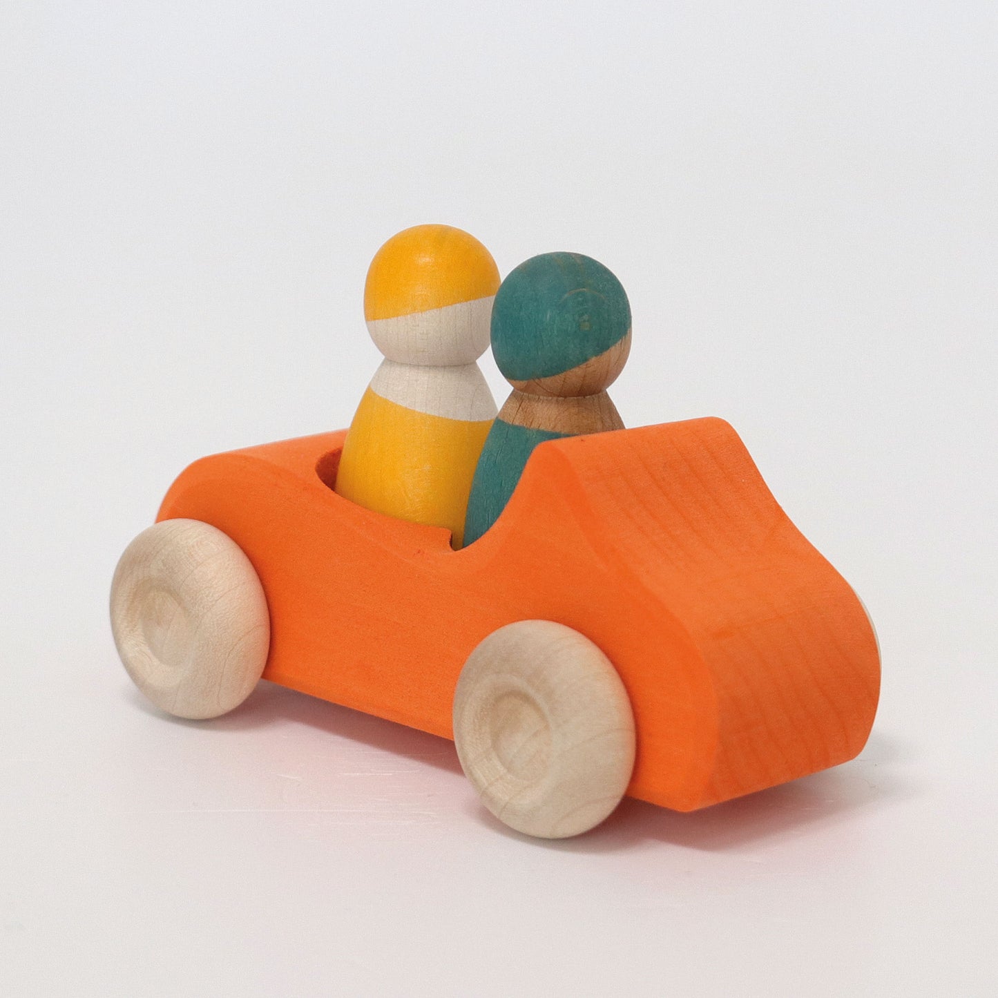 Large Convertible Orange Car