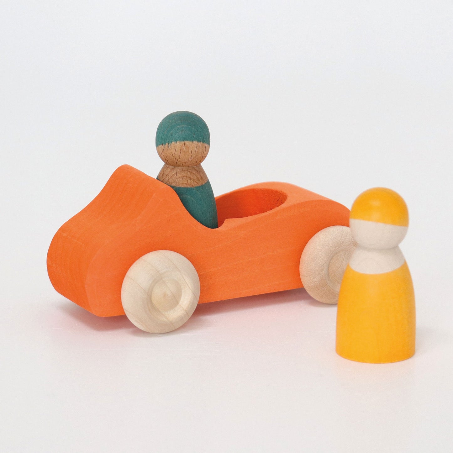 Large Convertible Orange Car