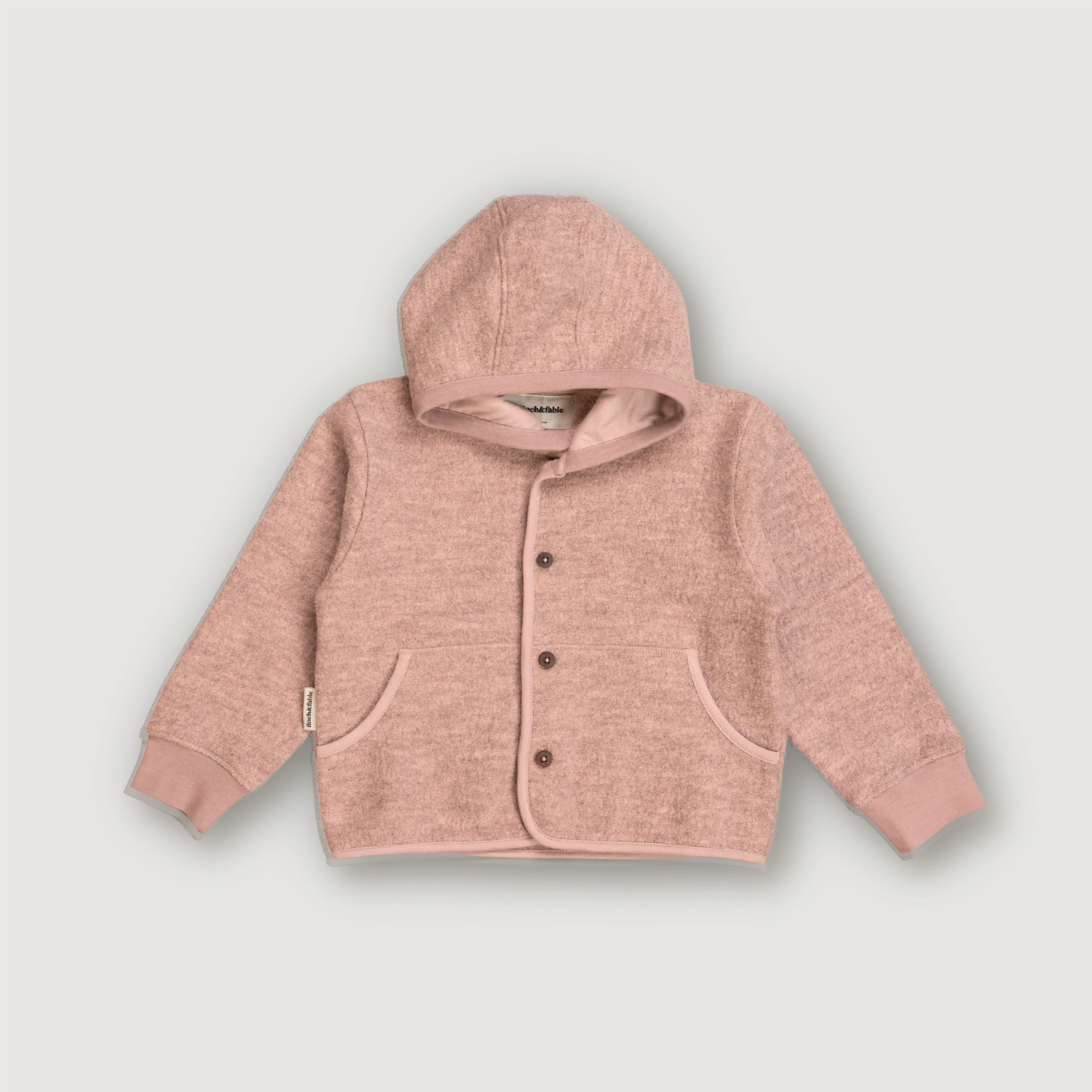 Wool Hooded Jacket - Biscuit