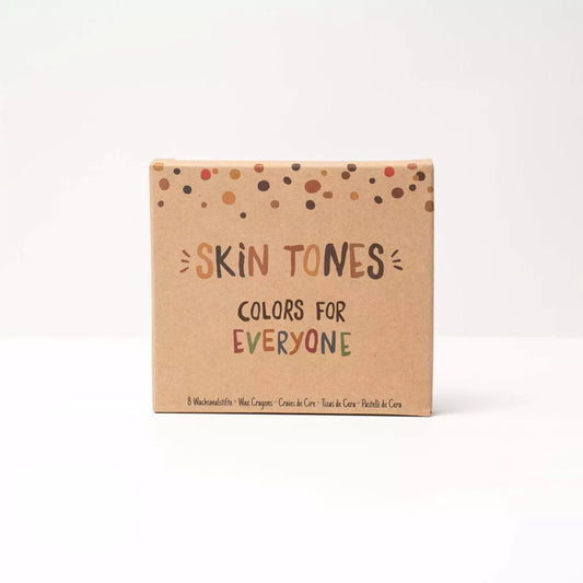 8 Skin colors wax crayons