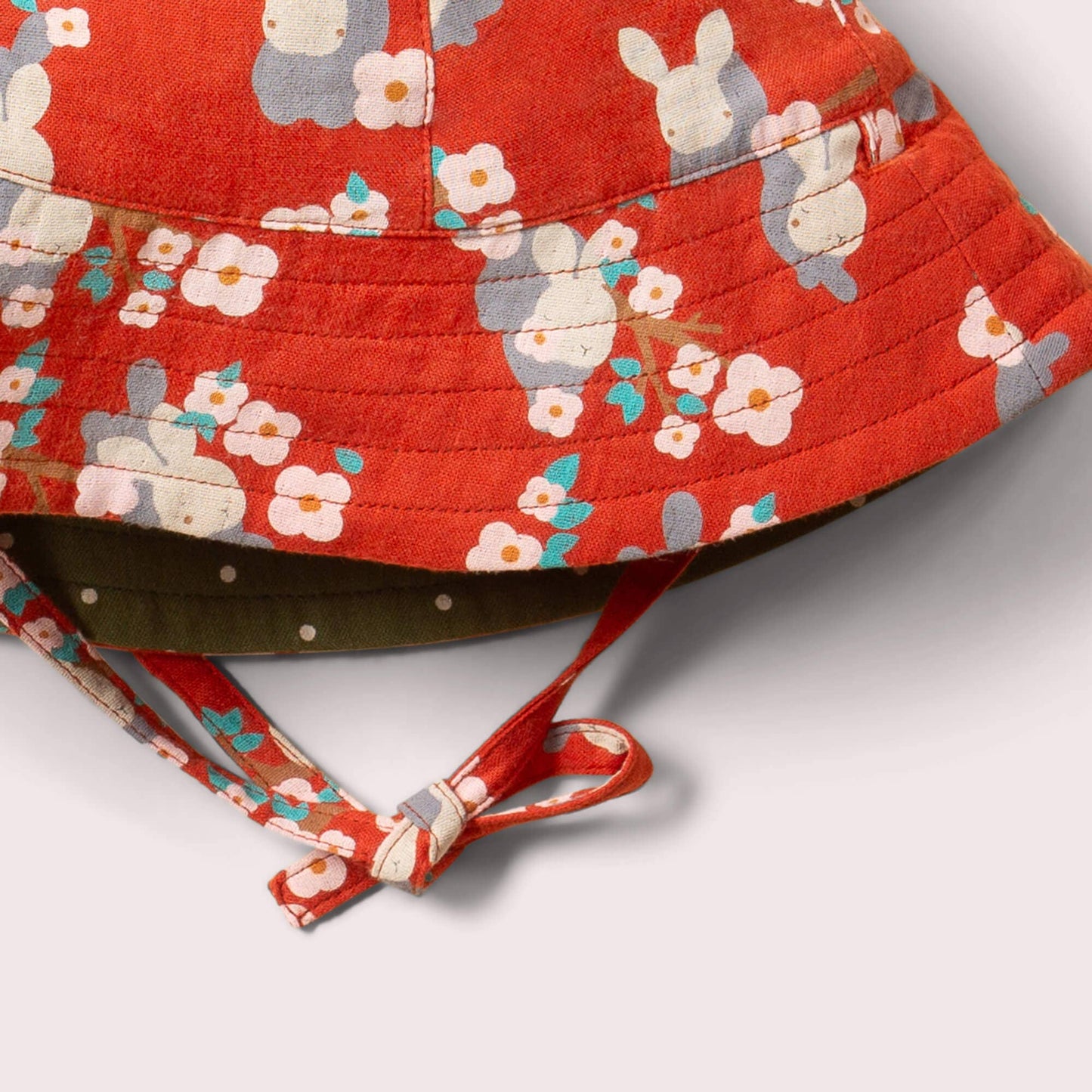 Petit chapeau de soleil réversible Lapins