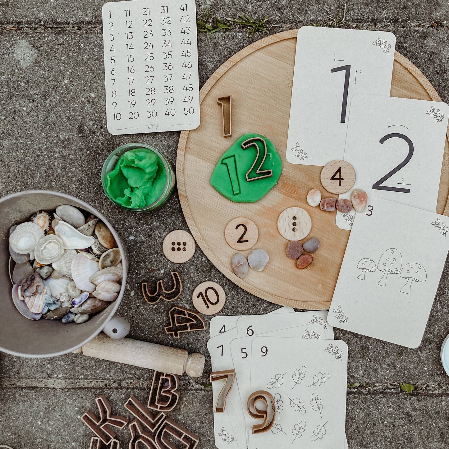 Cijfers flashcards - Educatief speelgoed - Montessori