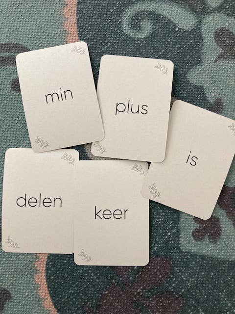 Cijfers flashcards - Educatief speelgoed - Montessori