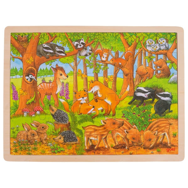 Puzzle Baby Animals in the forest - 48 pieces