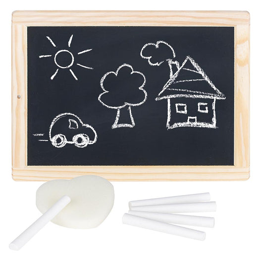 Leisteen met houten frame