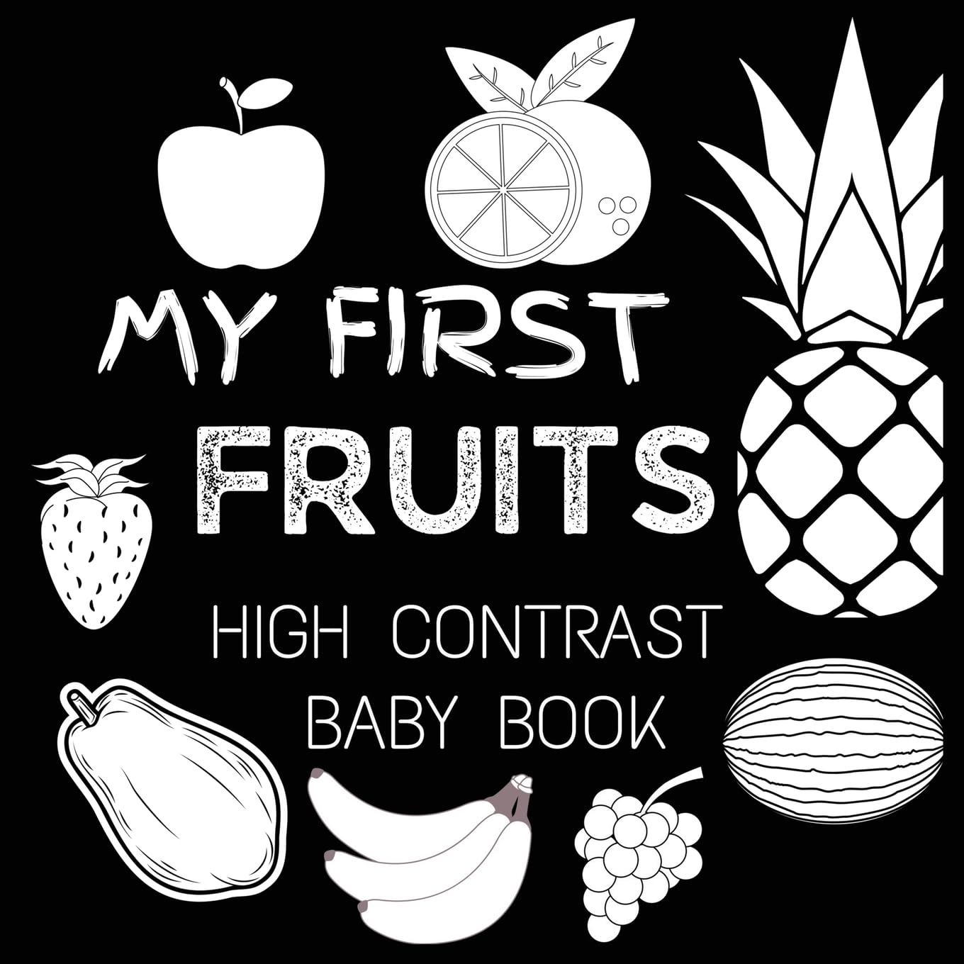My First Fruits - High Contrast Baby Book