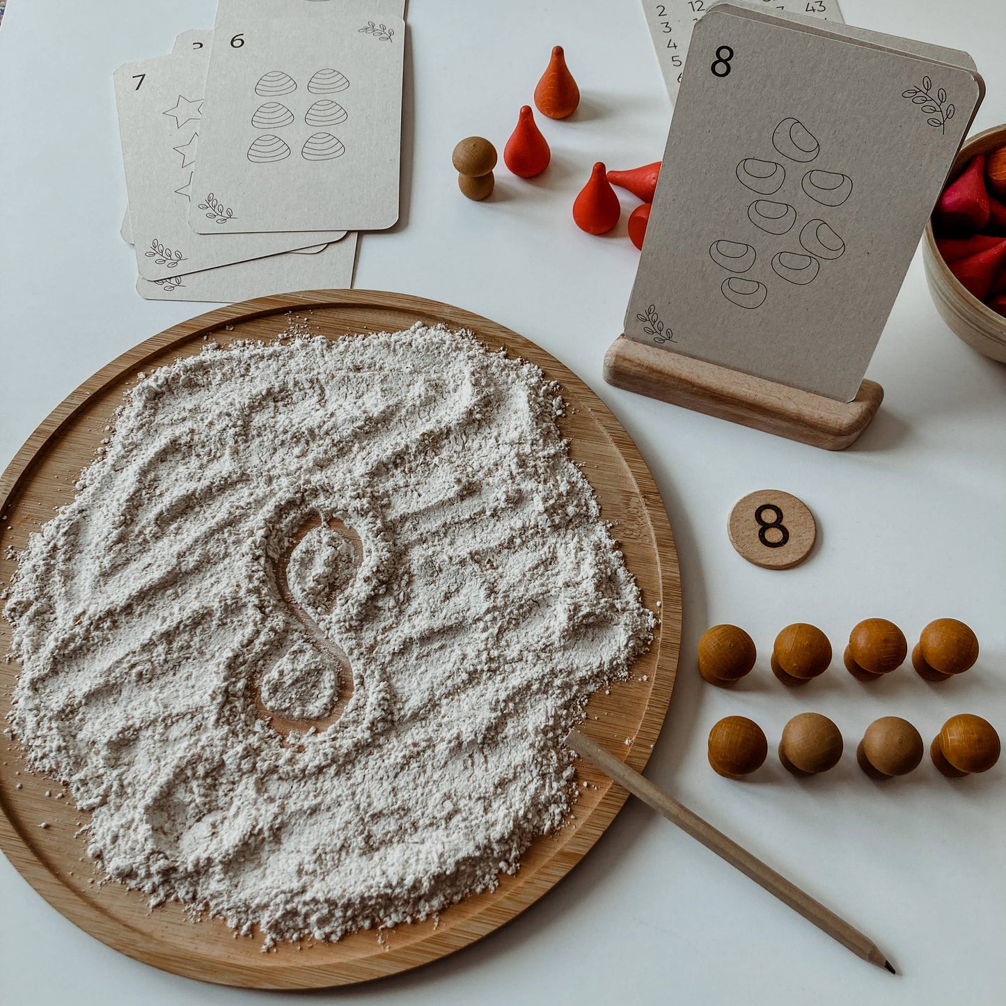 Cijfers flashcards - Educatief speelgoed - Montessori