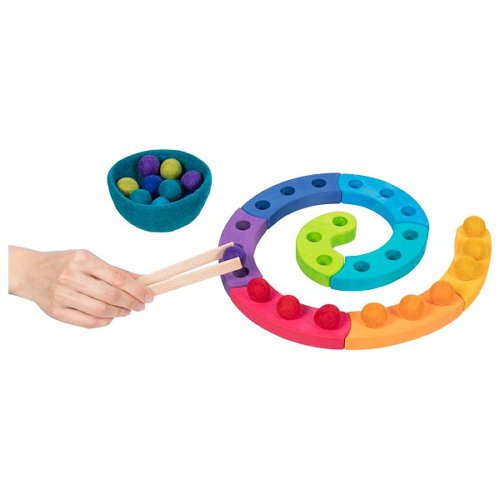 Kleur sorteer spel en Advent spirale
