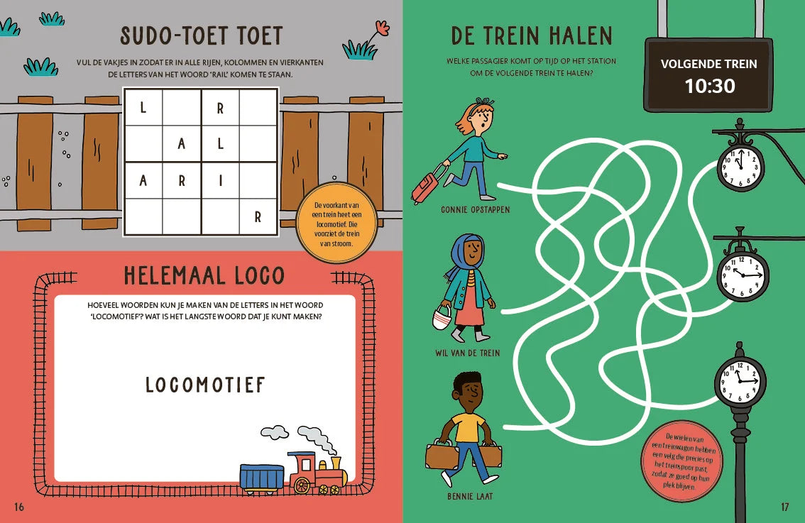 Het grote trein spelletjesboek