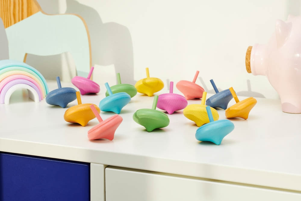 Rainbow Spinning Tops