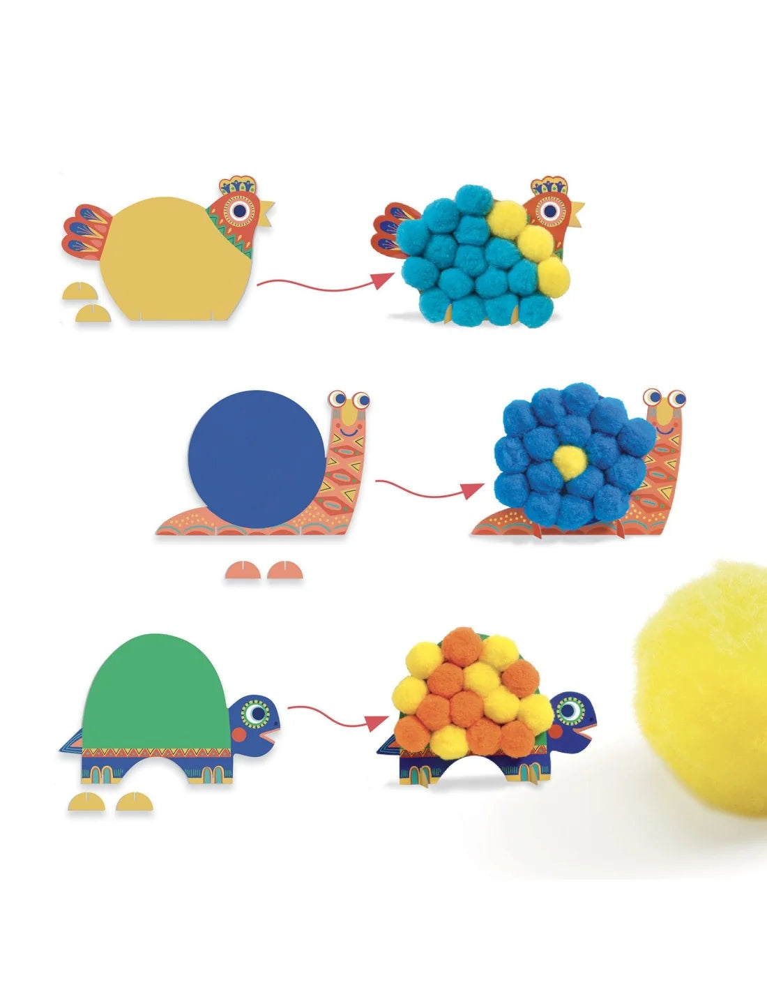 Pom-pom Collage