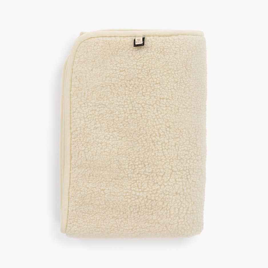 KiCo Label 100% merino wol deken getrommeld