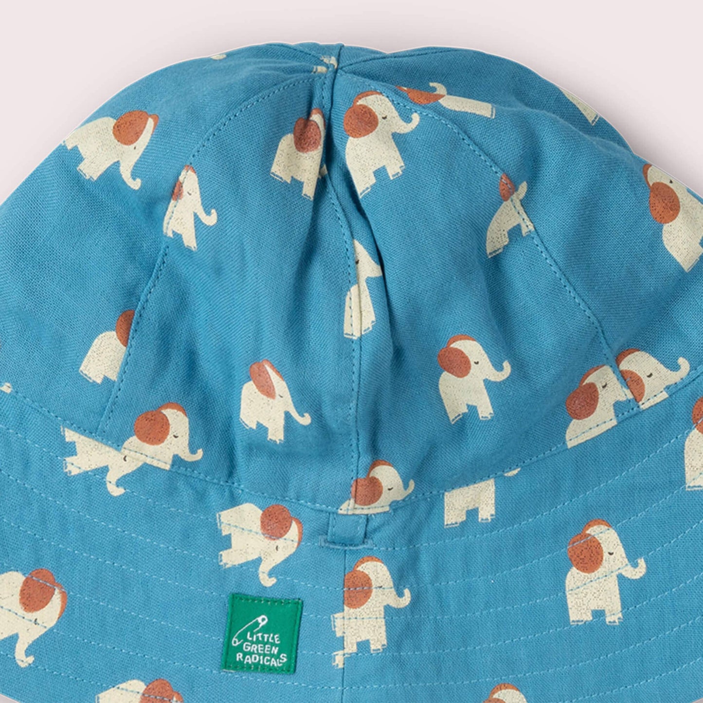 Chapeau de soleil réversible Blue Elephants