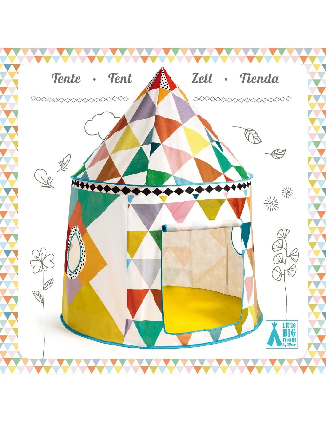 Veelkleurige tent