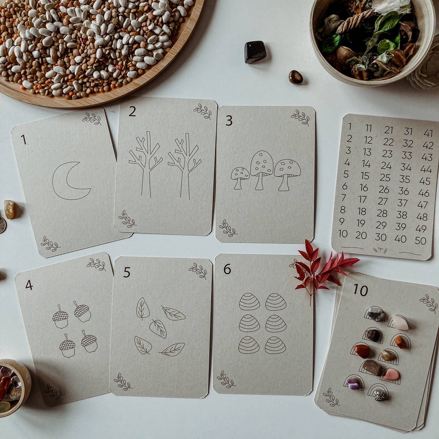 Cijfers flashcards - Educatief speelgoed - Montessori