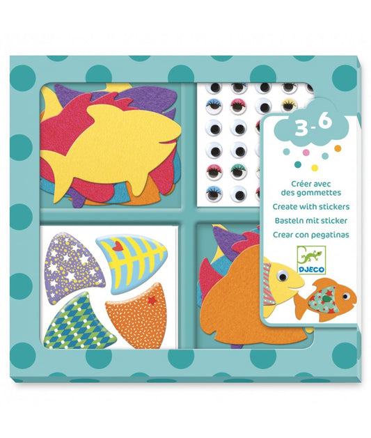 Create with stickers -  I love fish