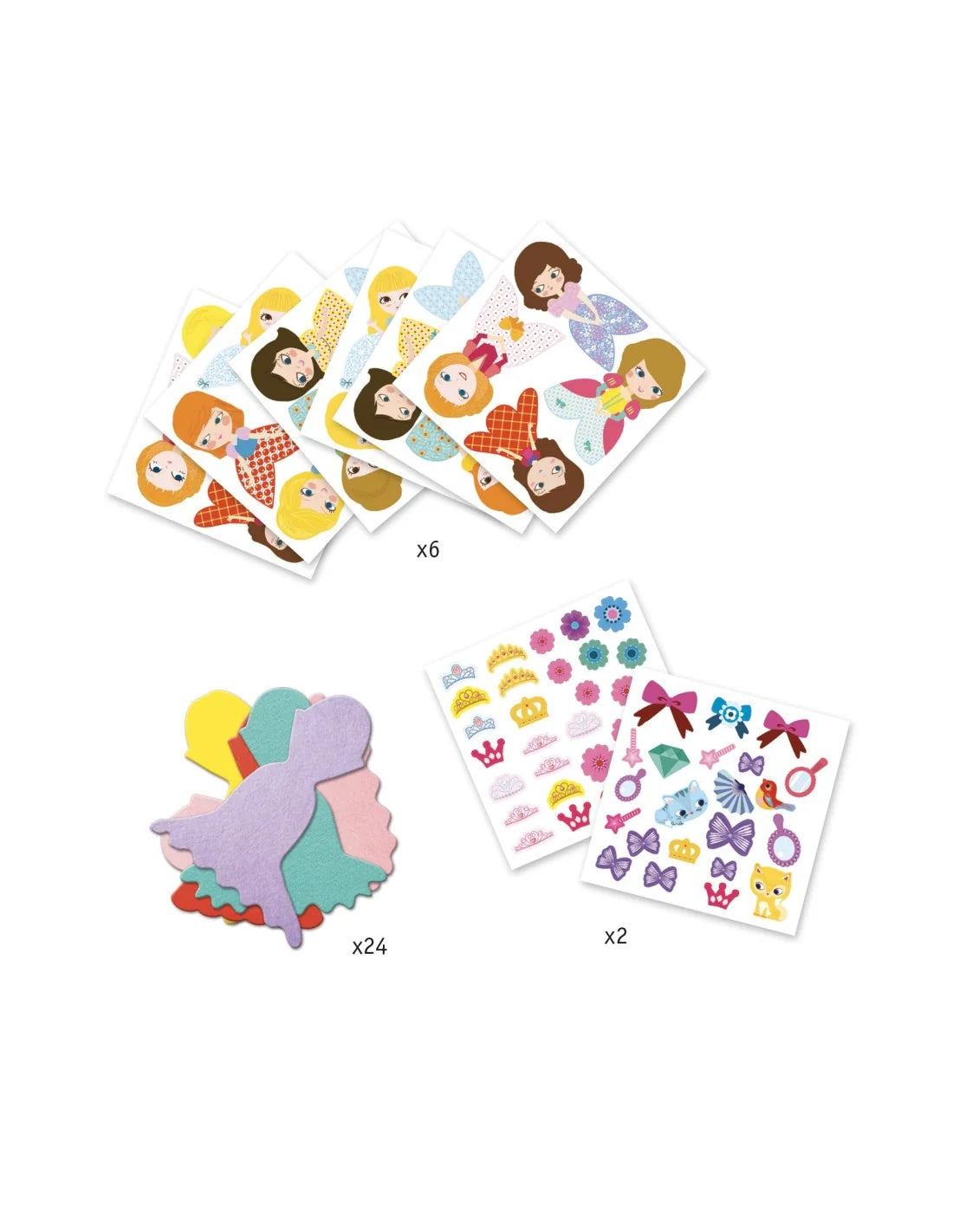 Create with stickers -  I love princesses