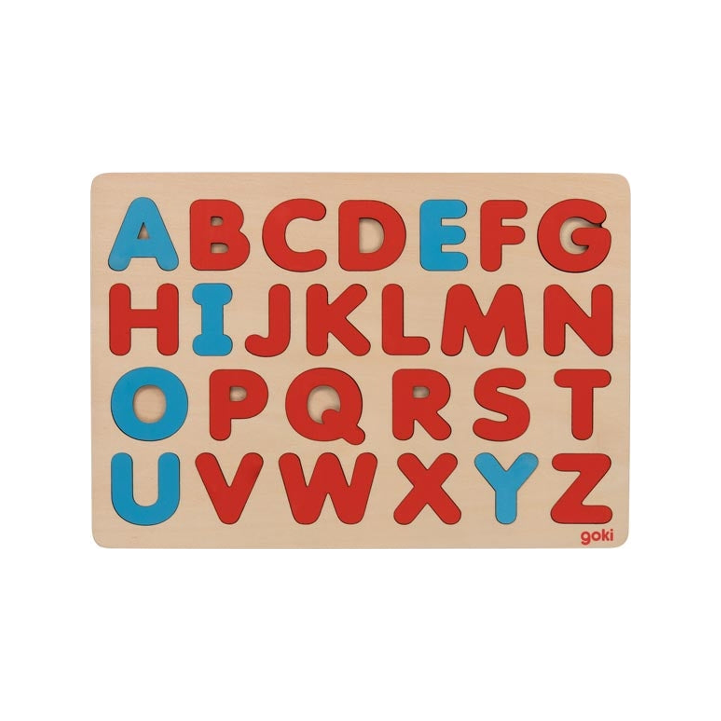 Alphabet puzzle in Montessori style (normalized)