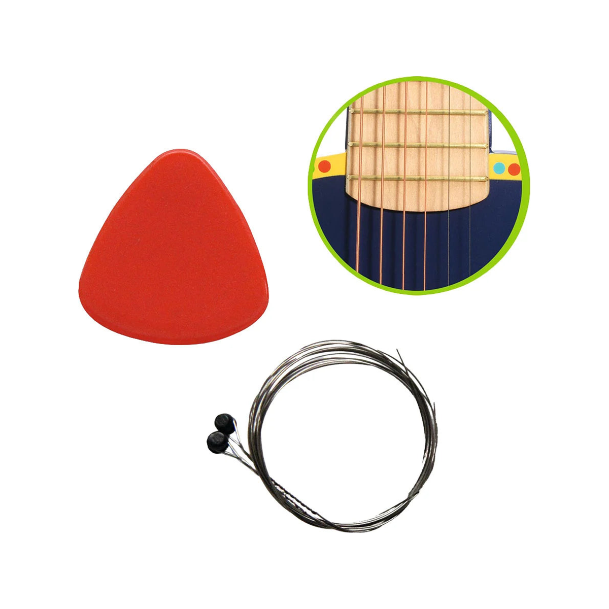 Animambo-Gitarre mit 6 metallischen Saiten (normalisiert)