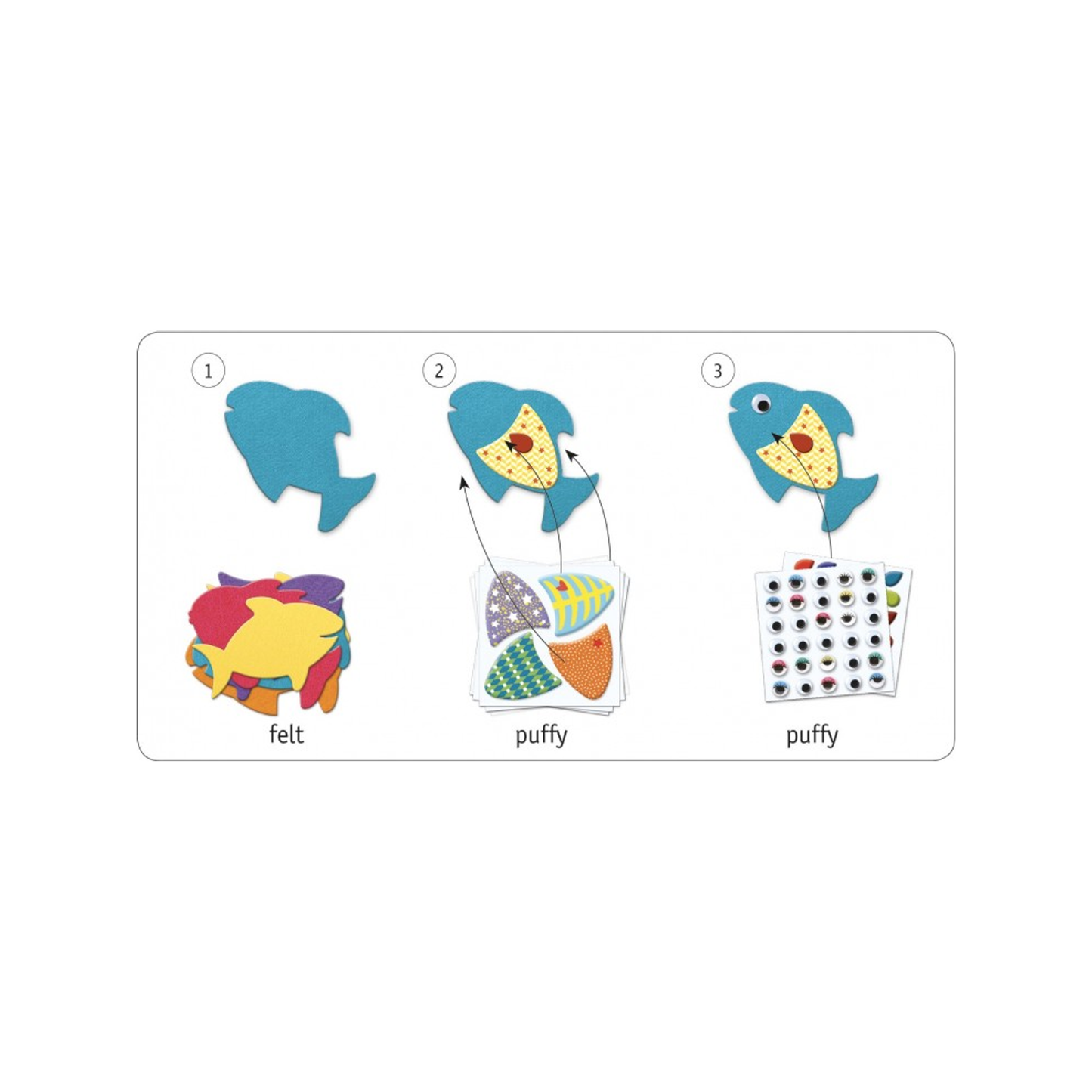 Create with stickers - I love fish (normalized)
