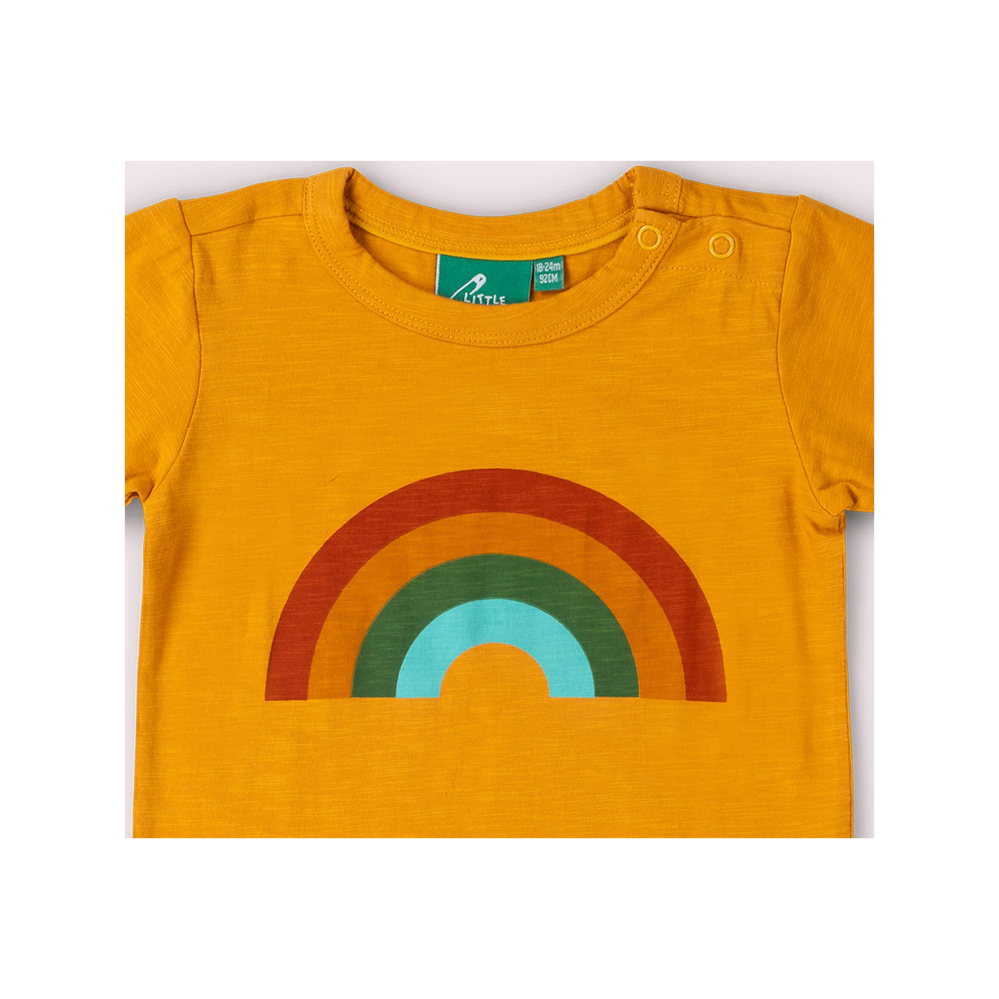 Camiseta de manga corta con botones Golden Rainbow (normalizada)