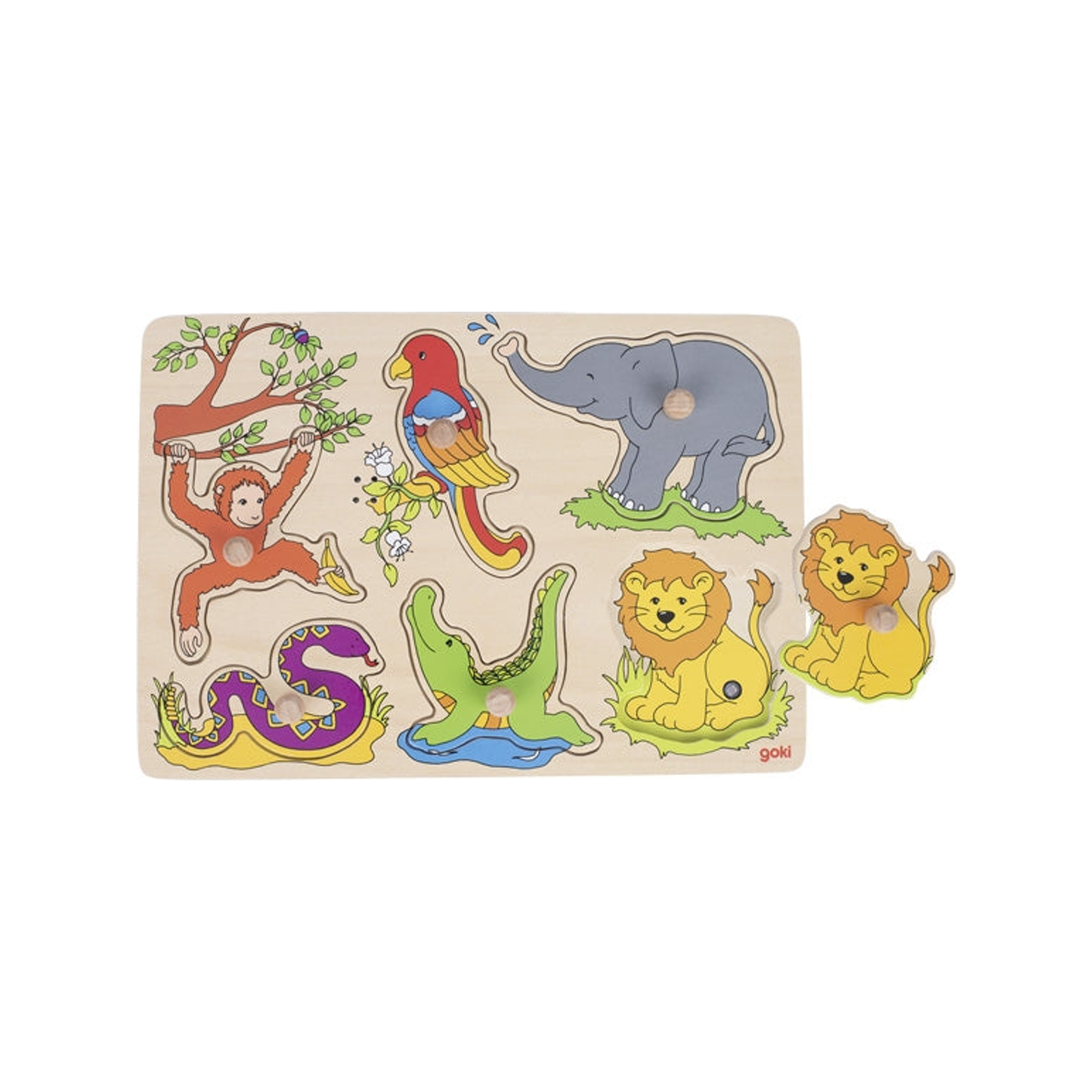 Sound-puzzle - Zoo animals, with animal voices (normalized)