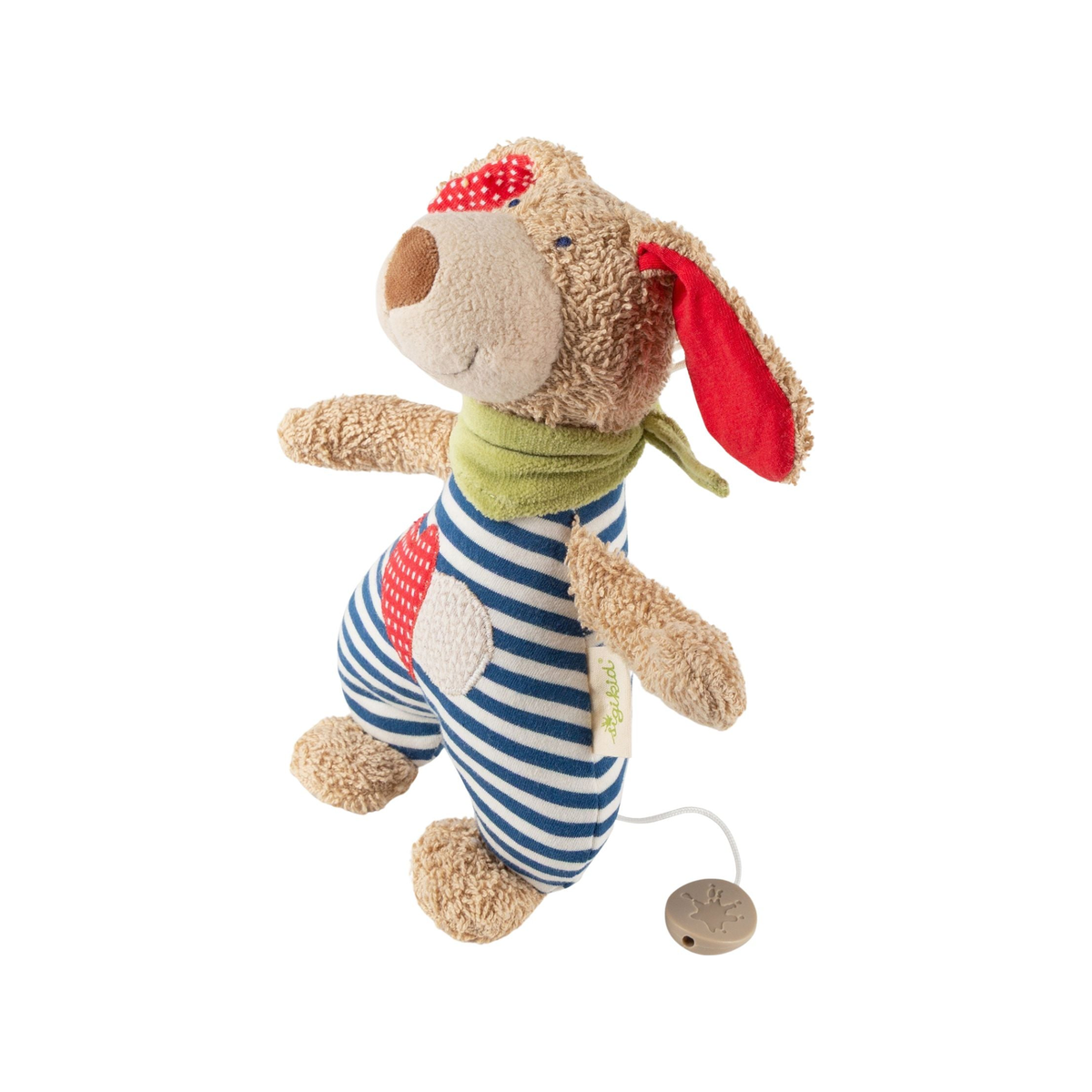 Peluche musical orgánico para bebé en forma de perro (normalizado)