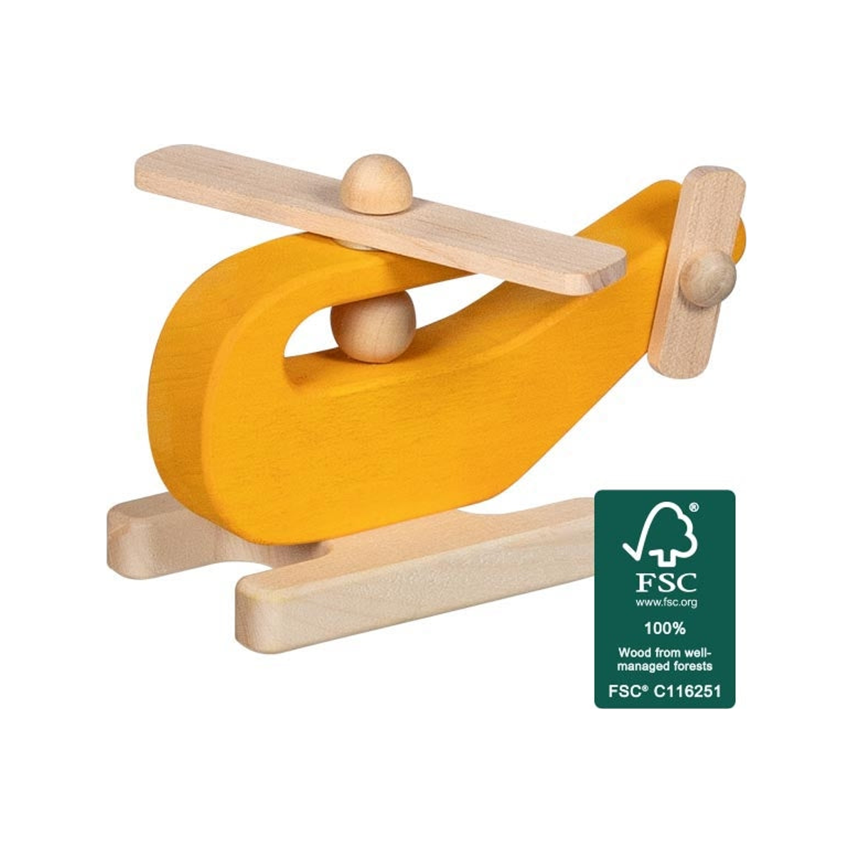Yellow Wooden Helicopter (normalized)