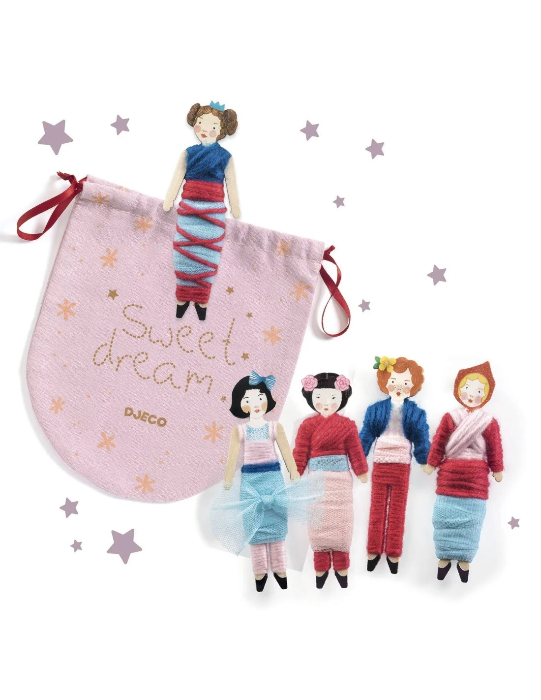 DIY Wooden Worry Dolls Kit