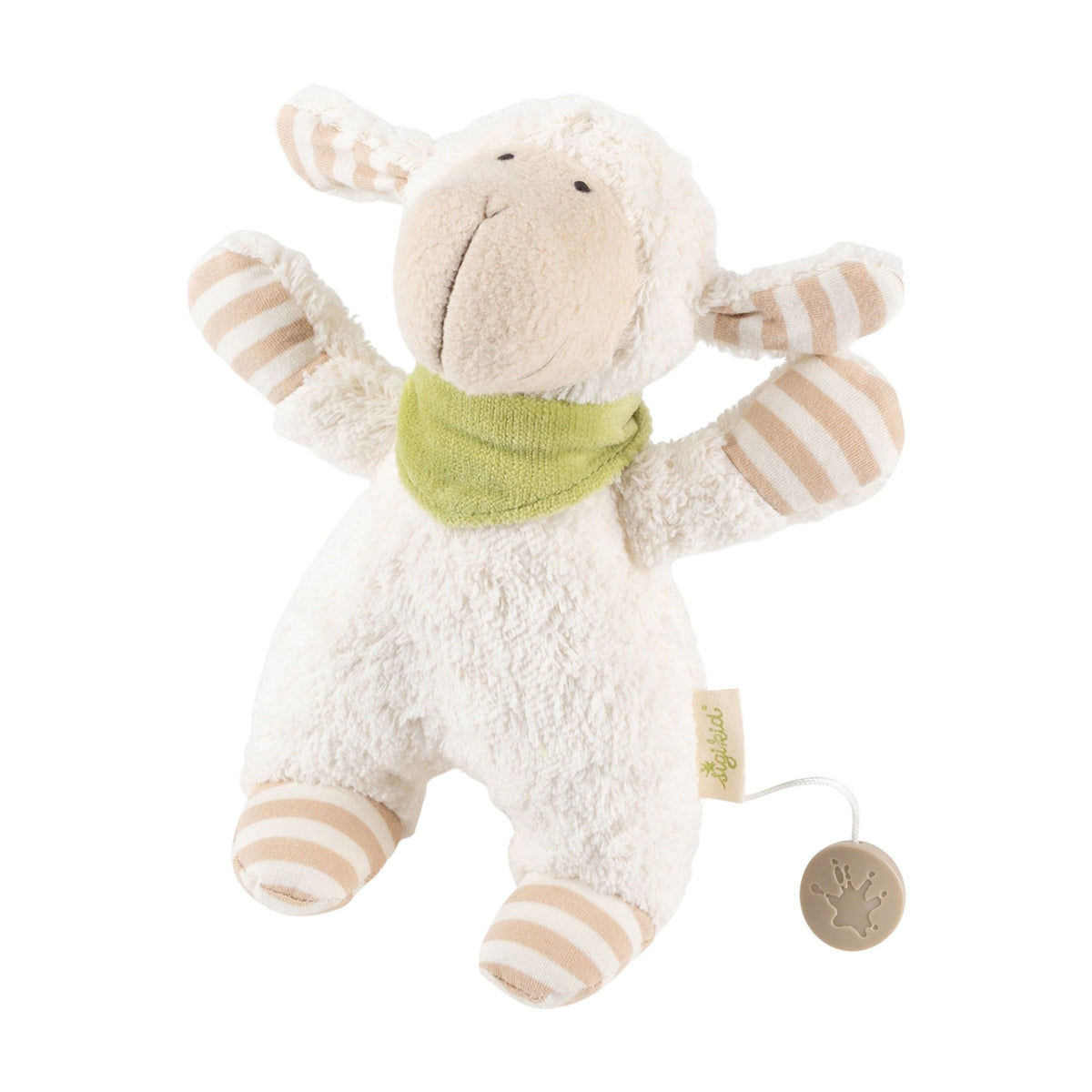 Organic Musical Baby Soft Toy Sheep