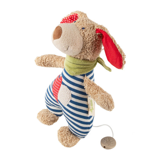 Organic Musical Baby Soft Toy Dog
