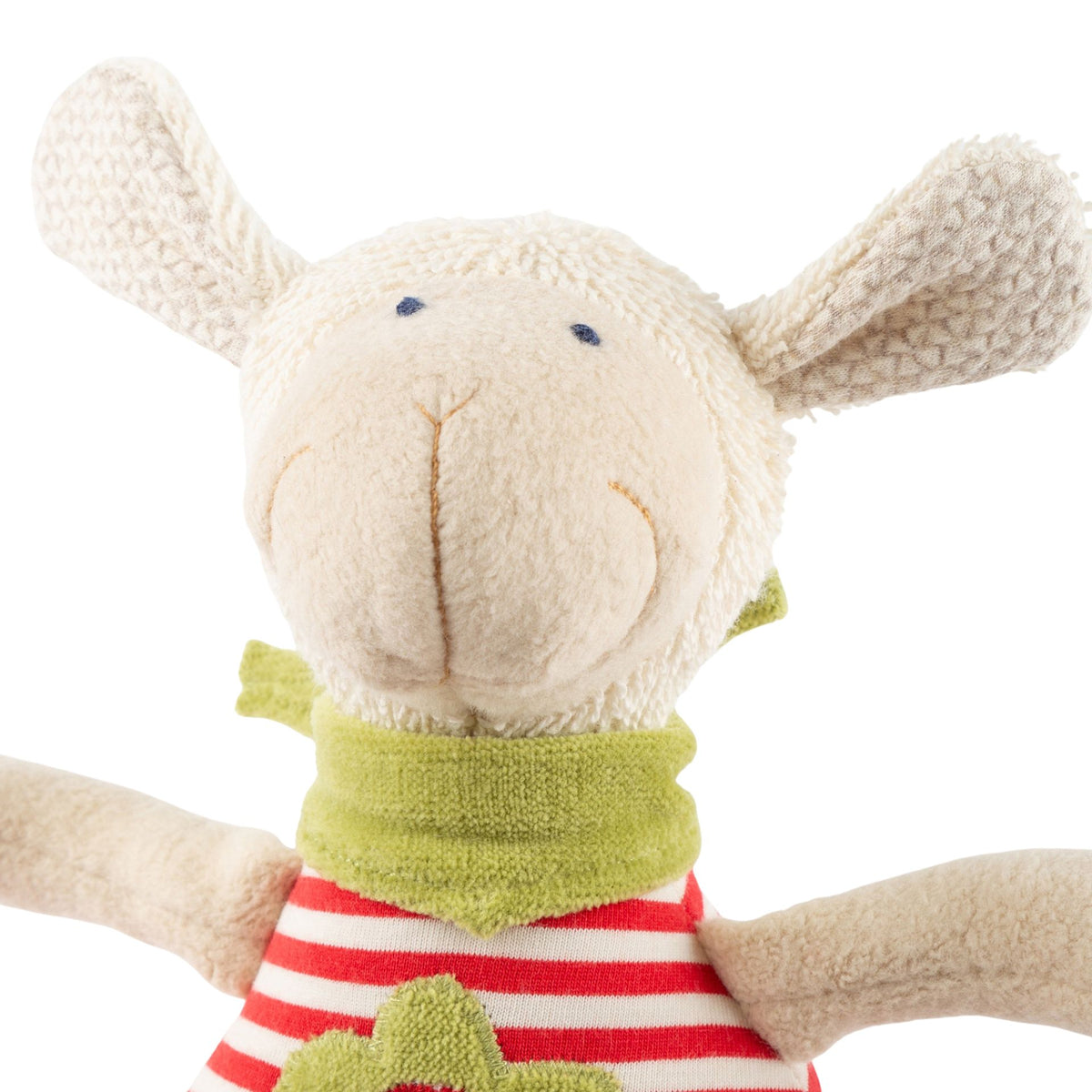 Organic Musical Baby Soft Toy Sheep with Stripes