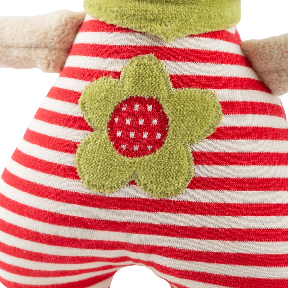 Organic Musical Baby Soft Toy Sheep with Stripes