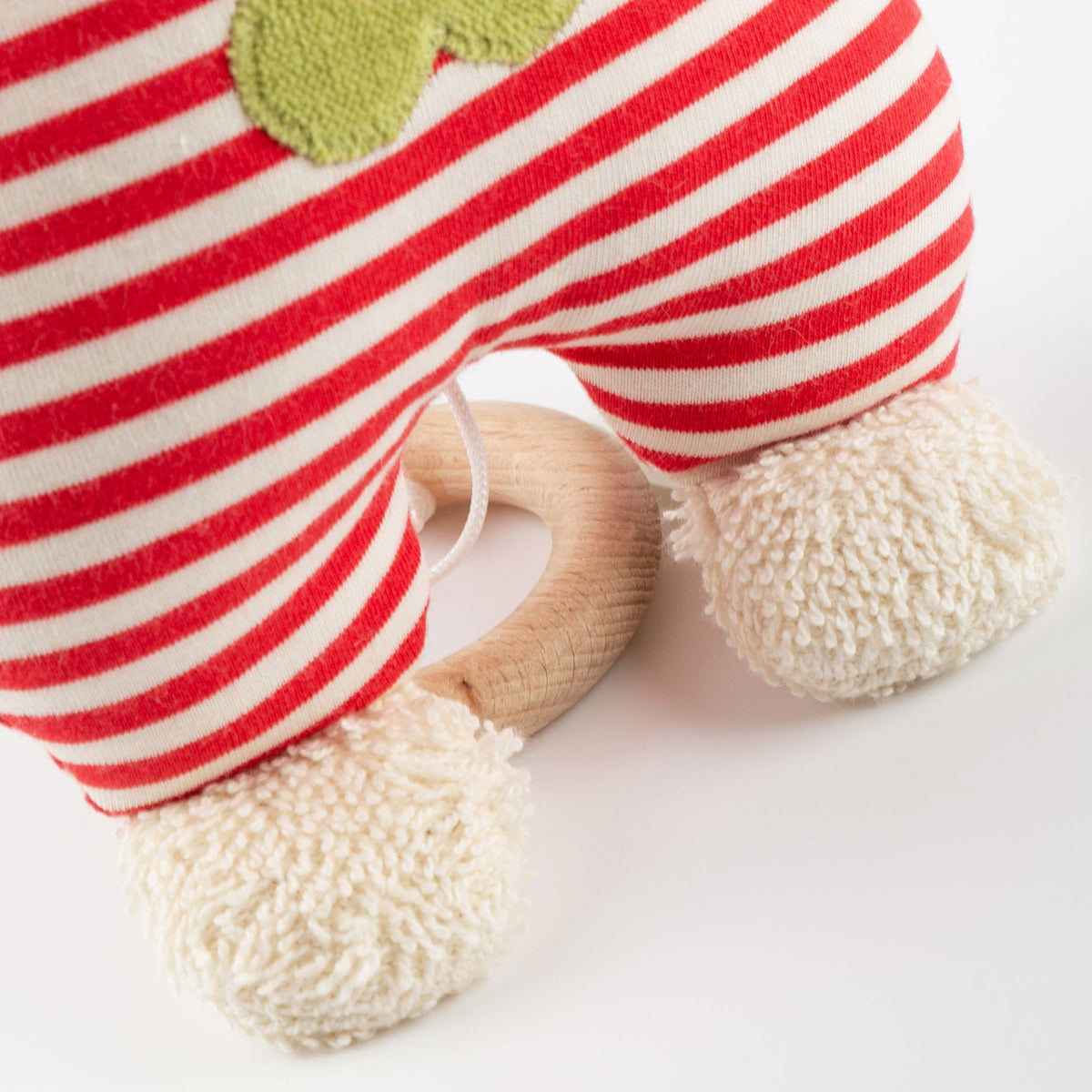 Organic Musical Baby Soft Toy Sheep with Stripes
