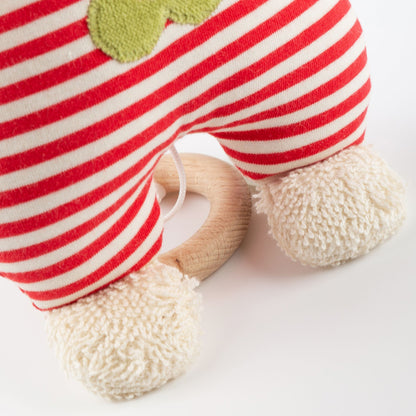 Organic Musical Baby Soft Toy Sheep with Stripes