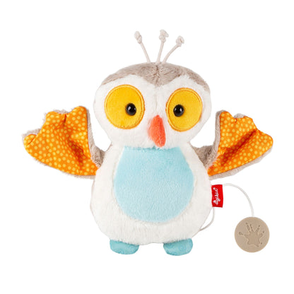 Chouette en peluche musicale