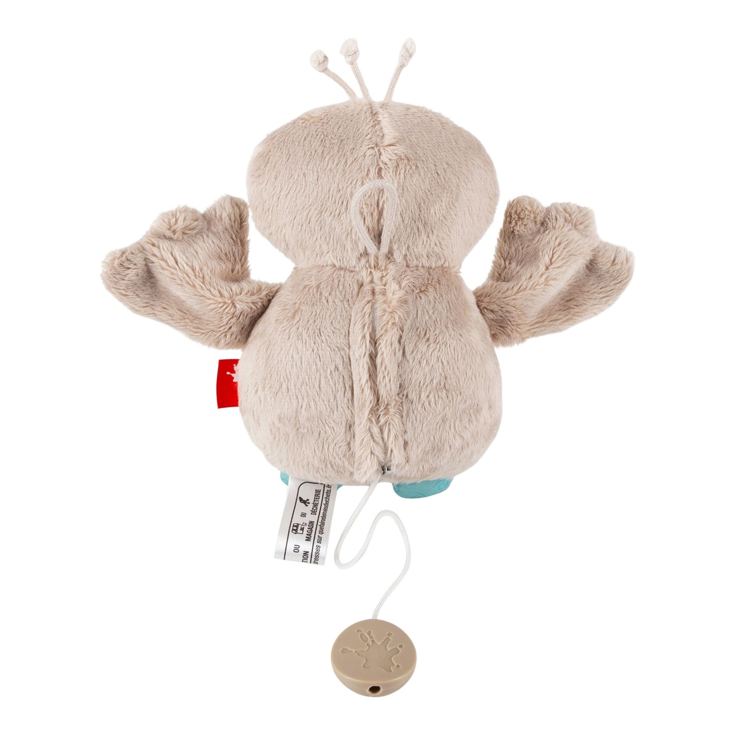 Chouette en peluche musicale