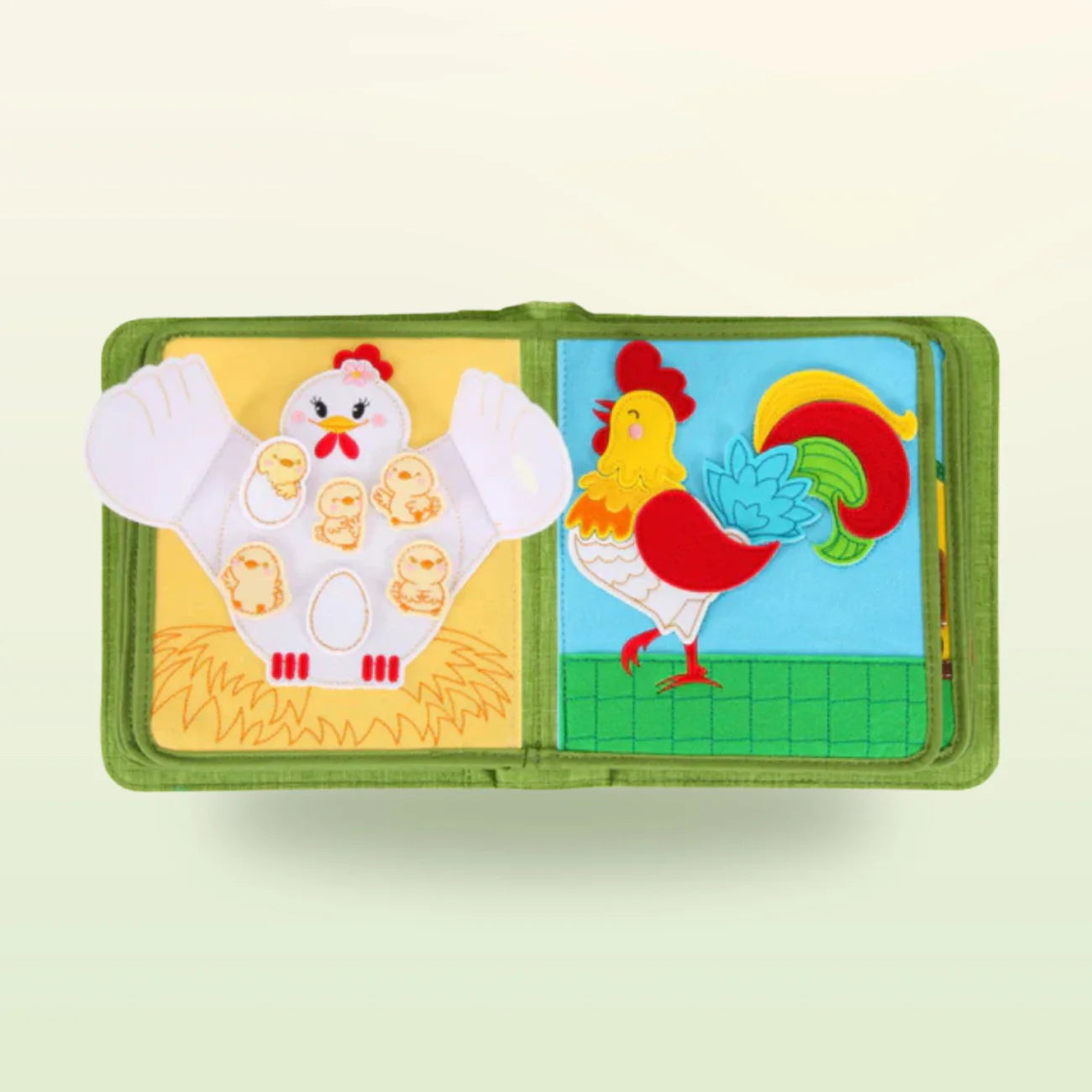 Montessori Quiet Book Drukke Boerderij + Rugzak