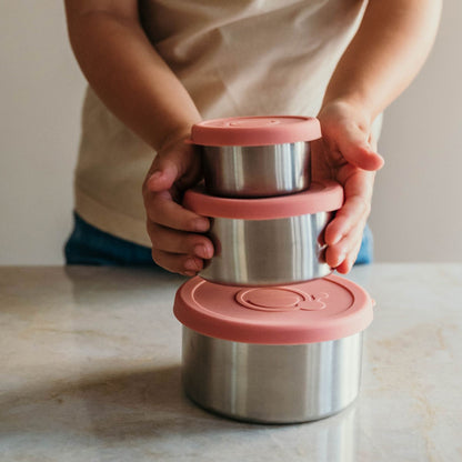 Stainless steel food jar set 3110/220/400ml
