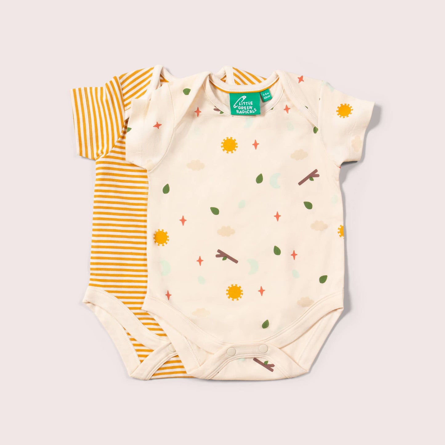 Ensemble de bodies bébé bio Adventure - Lot de 2