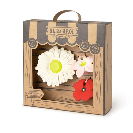 Baby Cadeauset: 2 Mini Bijtringen + 1 Bijtring