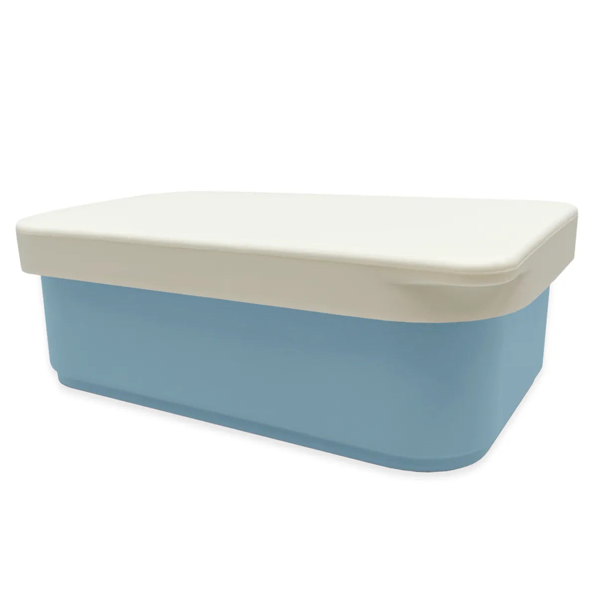 Lunch Box with Silicone Lid - Blue