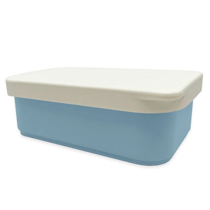 Lunch Box with Silicone Lid - Blue