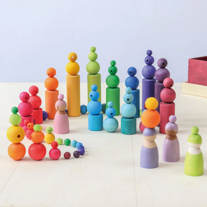 36 Large Wooden Beads