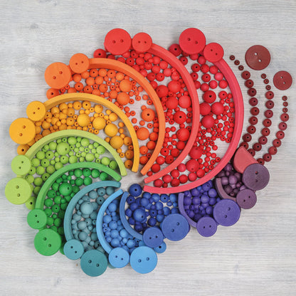 36 Large Wooden Beads