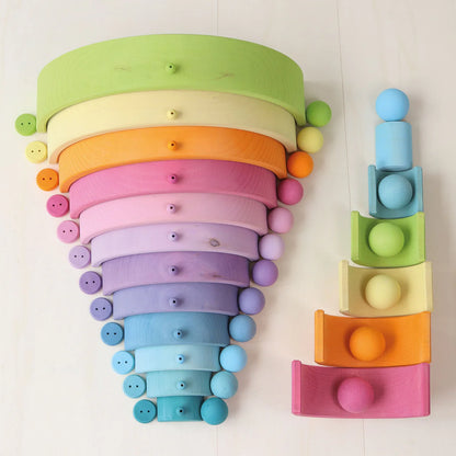 Pastel Wooden Buttons
