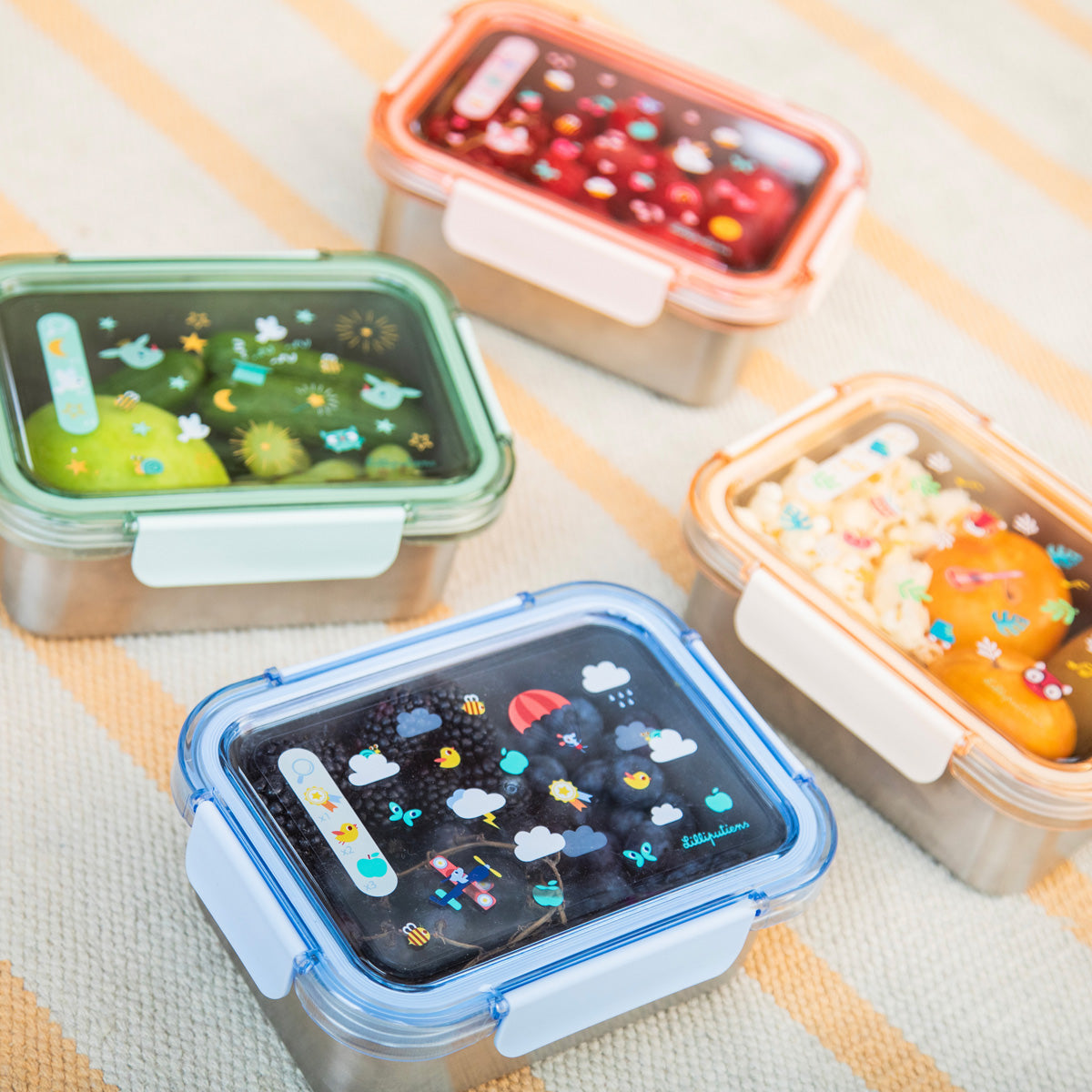 Lilliputiens Lunchbox with transparent lid