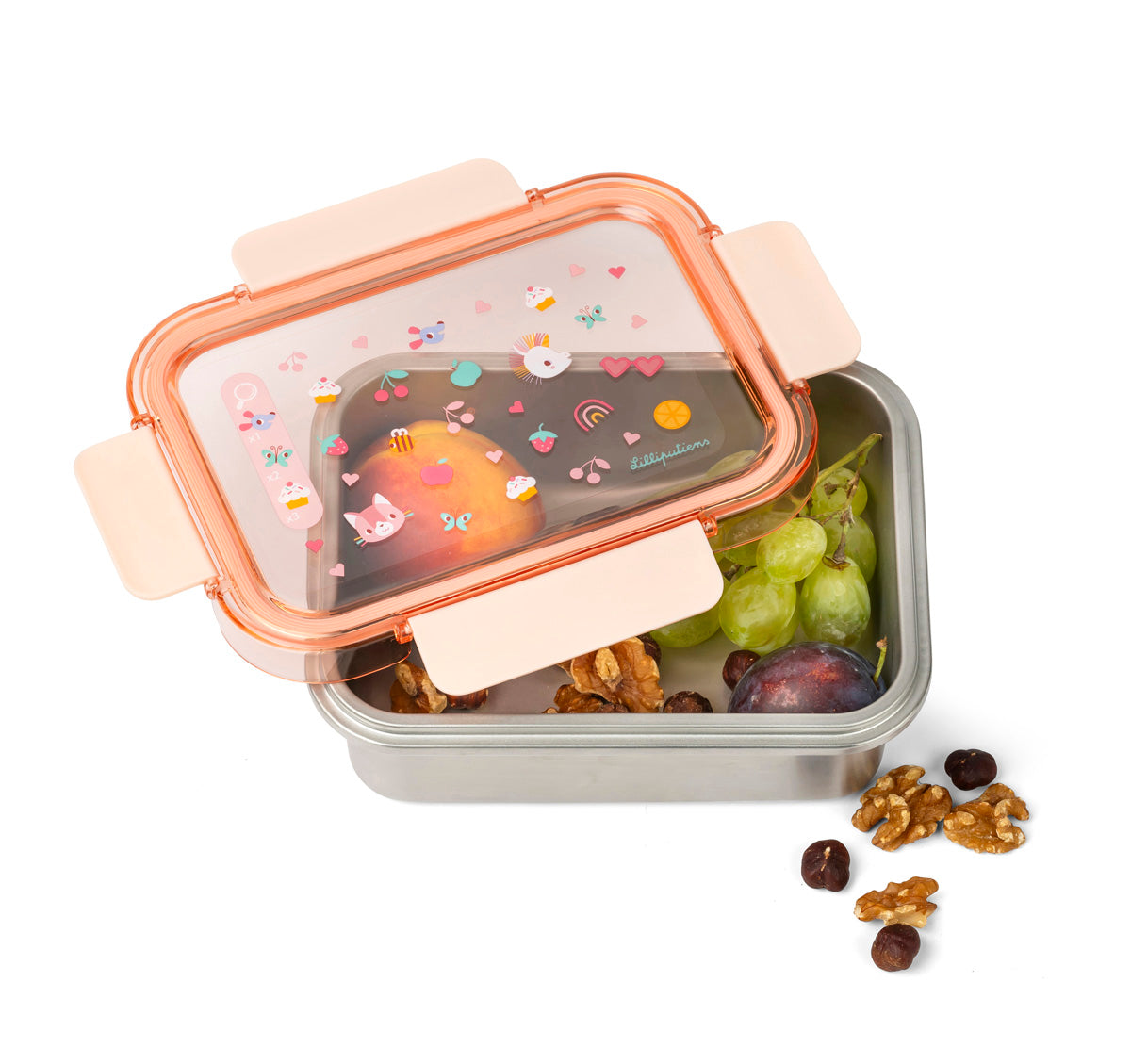 Lilliputiens Lunchbox with transparent lid